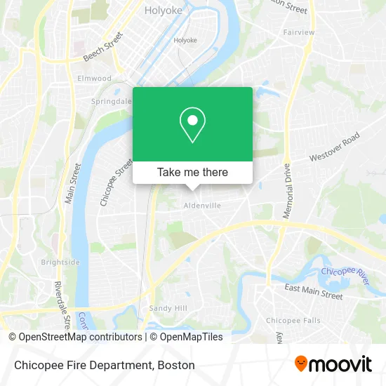 Chicopee Fire Department map