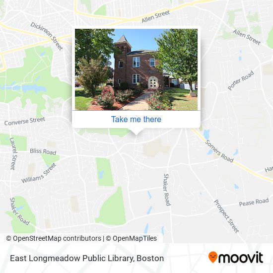 Mapa de East Longmeadow Public Library