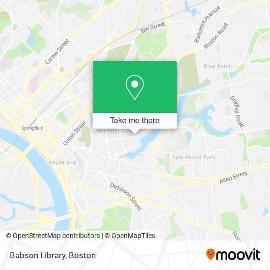 Mapa de Babson Library
