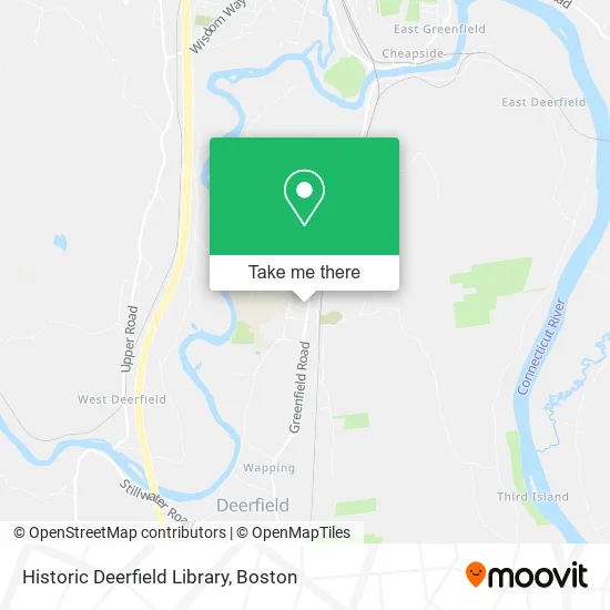 Historic Deerfield Library map
