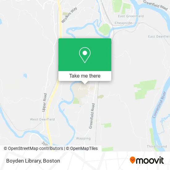 Boyden Library map