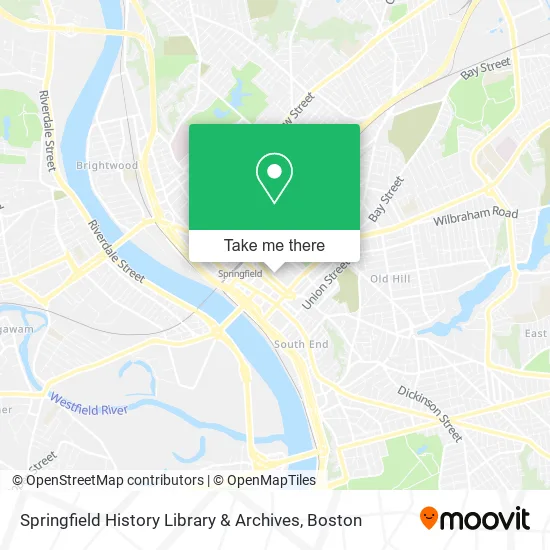 Springfield History Library & Archives map