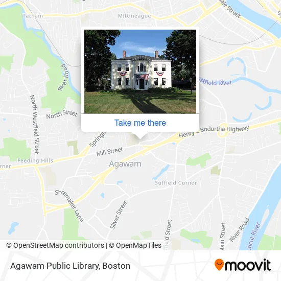 Agawam Public Library map