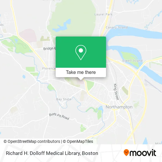 Richard H. Dolloff Medical Library map