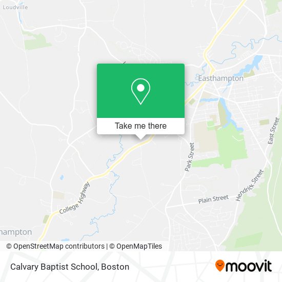 Calvary Baptist School map