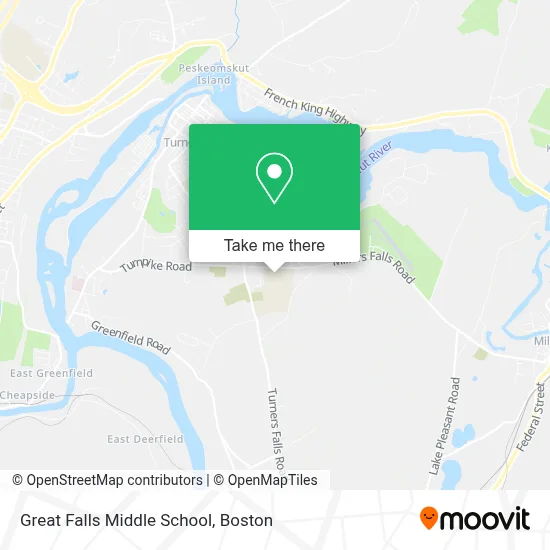 Great Falls Middle School map