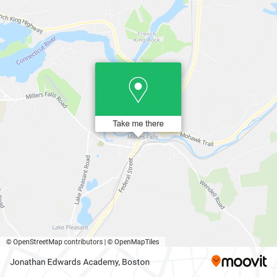 Jonathan Edwards Academy map