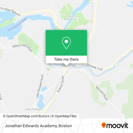 Jonathan Edwards Academy map
