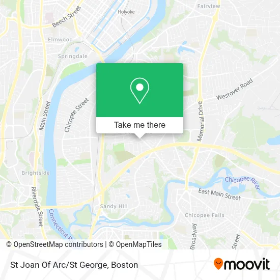 St Joan Of Arc/St George map