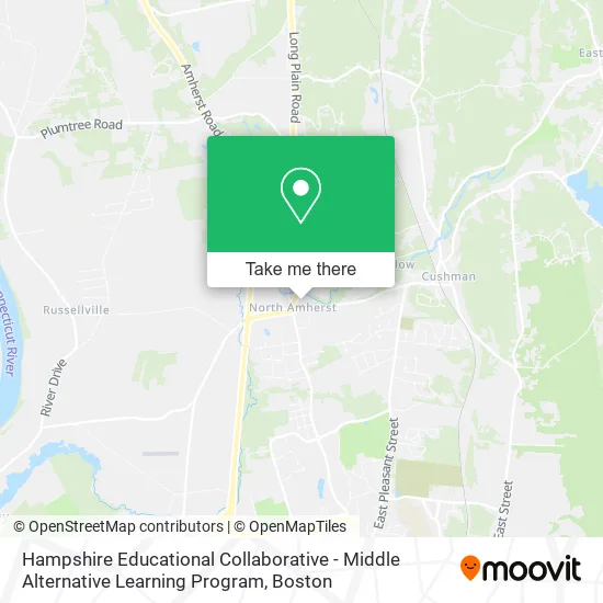 Mapa de Hampshire Educational Collaborative - Middle Alternative Learning Program