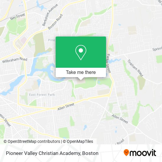 Pioneer Valley Christian Academy map