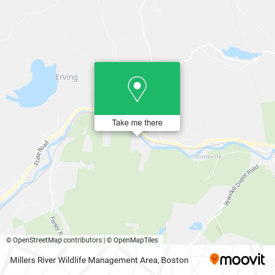 Millers River Wildlife Management Area map