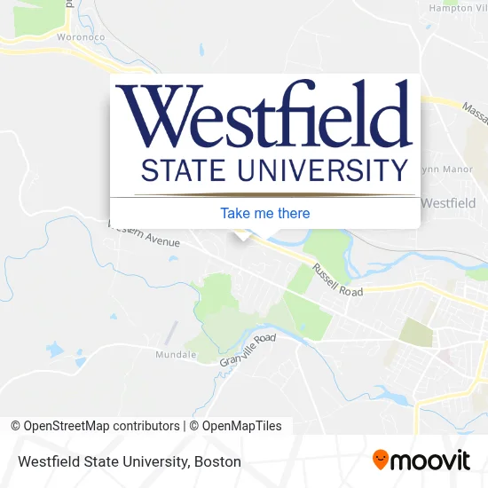 Westfield State University map