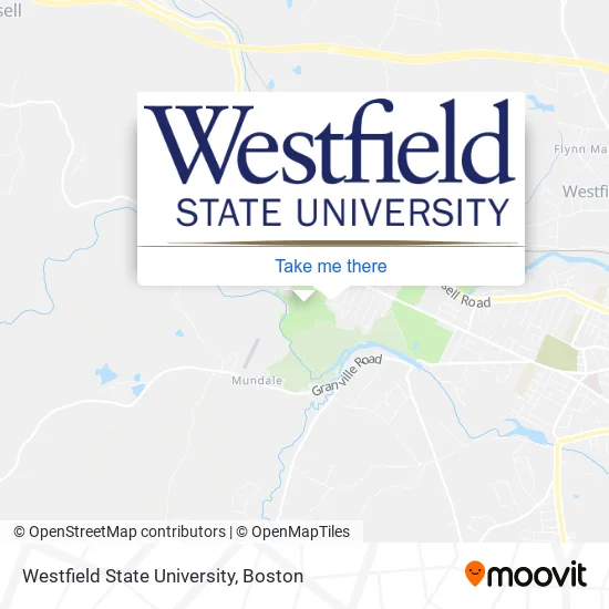 Westfield State University map