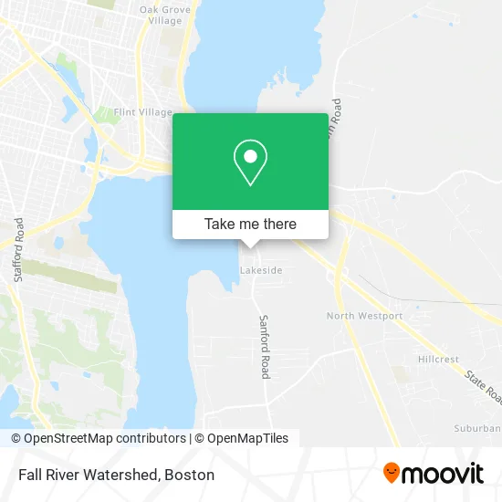 Fall River Watershed map