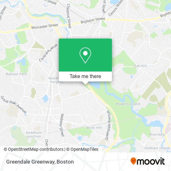 Greendale Greenway map