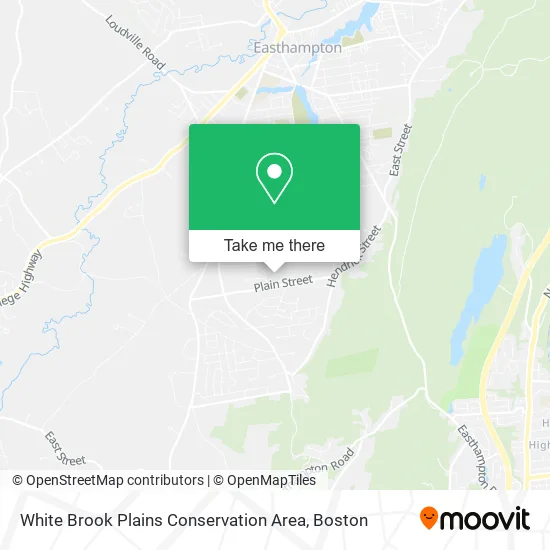 White Brook Plains Conservation Area map