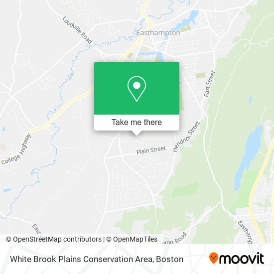 White Brook Plains Conservation Area map