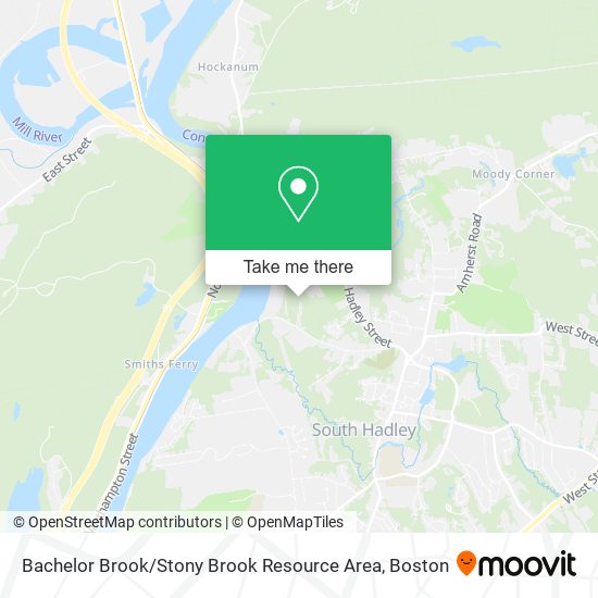 Bachelor Brook / Stony Brook Resource Area map