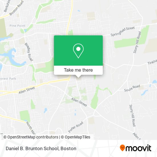 Mapa de Daniel B. Brunton School