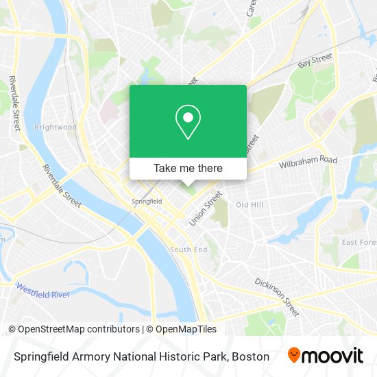 Mapa de Springfield Armory National Historic Park