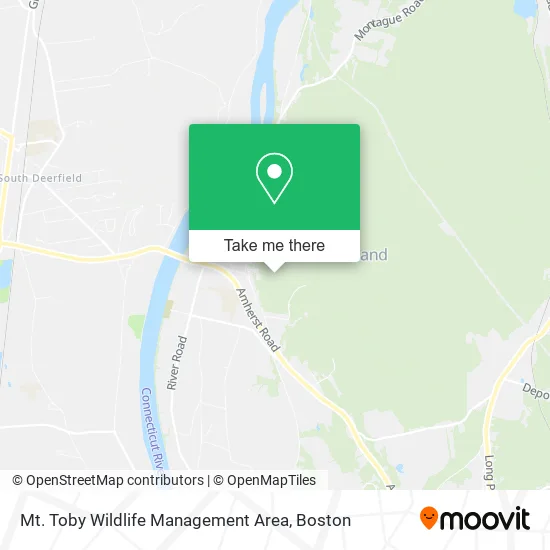 Mt. Toby Wildlife Management Area map