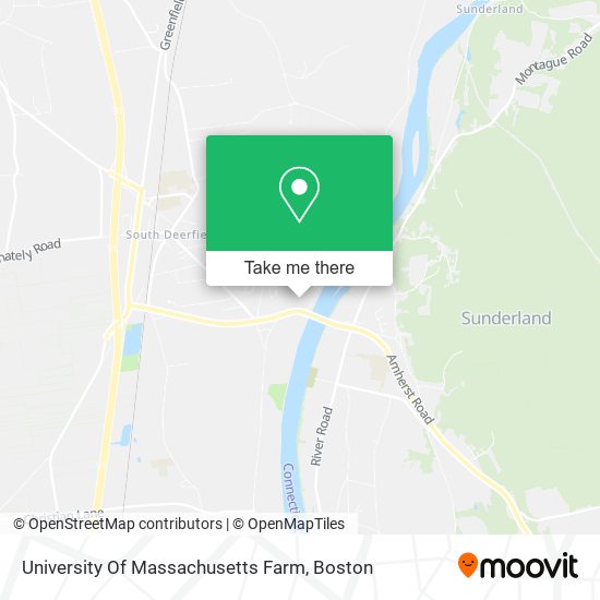 Mapa de University Of Massachusetts Farm