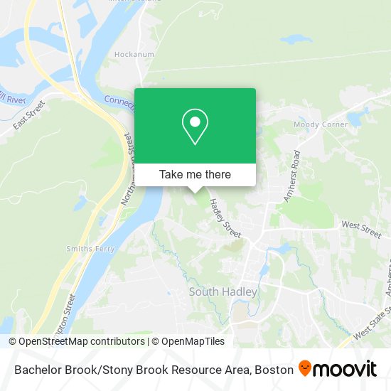 Bachelor Brook / Stony Brook Resource Area map