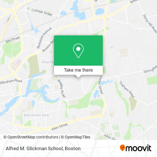 Mapa de Alfred M. Glickman School