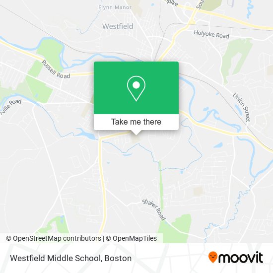 Mapa de Westfield Middle School