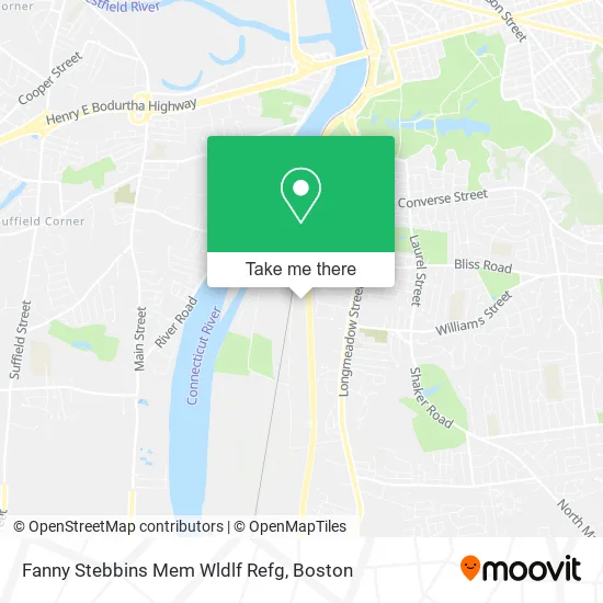 Fanny Stebbins Mem Wldlf Refg map