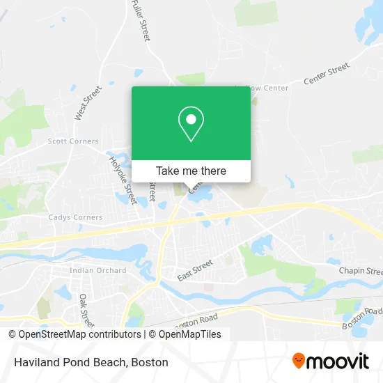 Haviland Pond Beach map