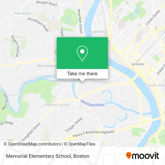 Memorial Elementary School map