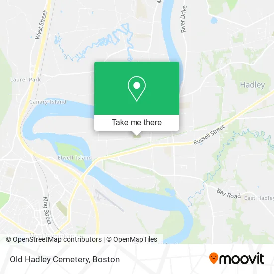 Old Hadley Cemetery map