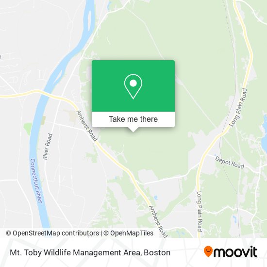 Mt. Toby Wildlife Management Area map