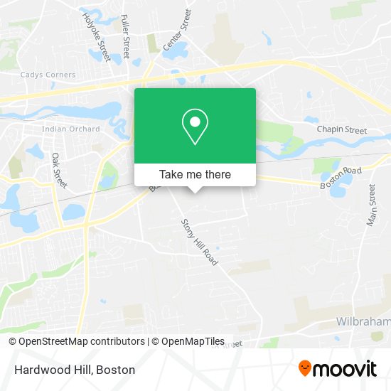 Mapa de Hardwood Hill