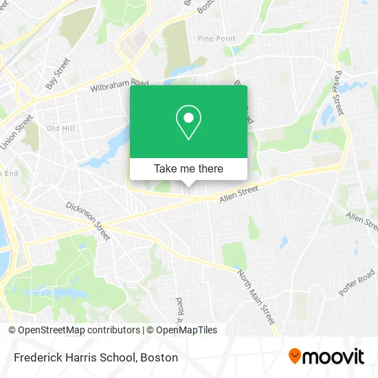 Frederick Harris School map