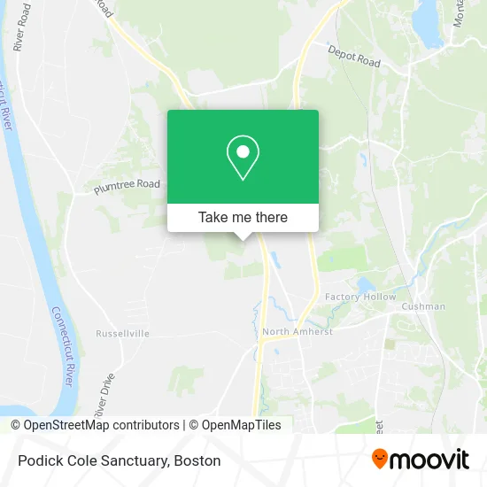 Podick Cole Sanctuary map