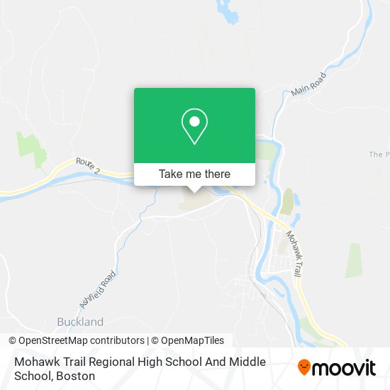 Mohawk Trail Regional High School And Middle School map