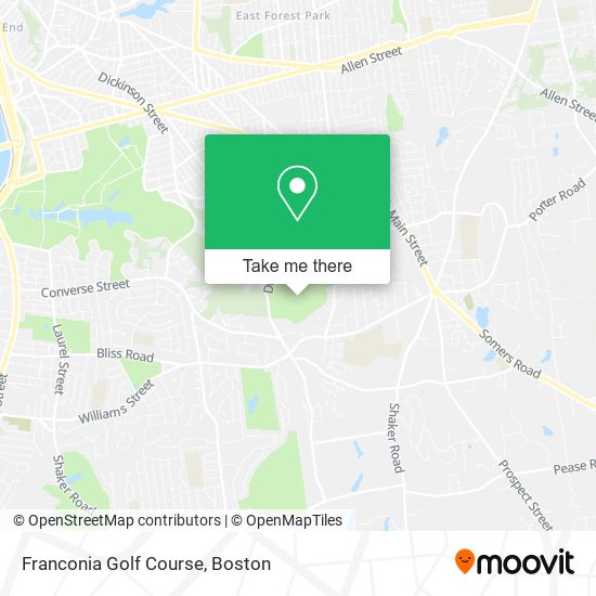 Franconia Golf Course map