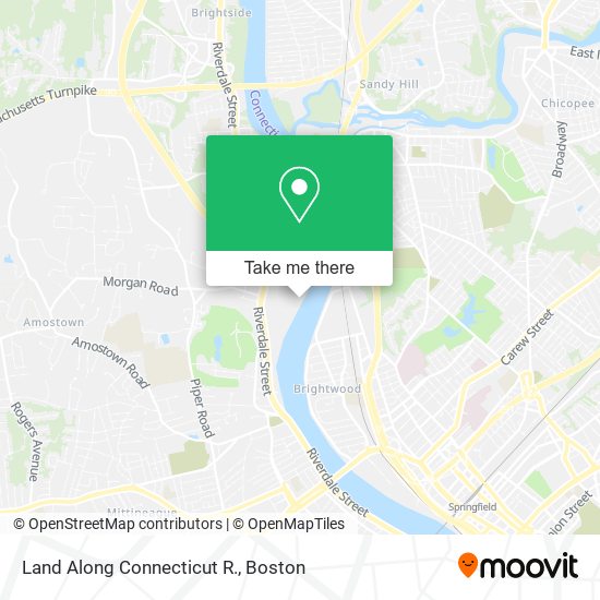 Mapa de Land Along Connecticut R.