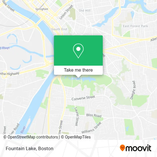Fountain Lake map
