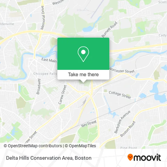 Delta Hills Conservation Area map