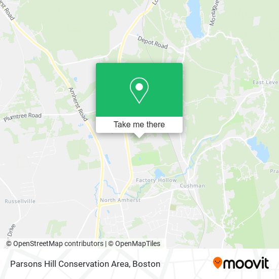 Parsons Hill Conservation Area map