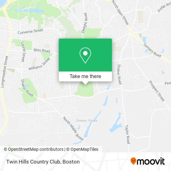 Mapa de Twin Hills Country Club