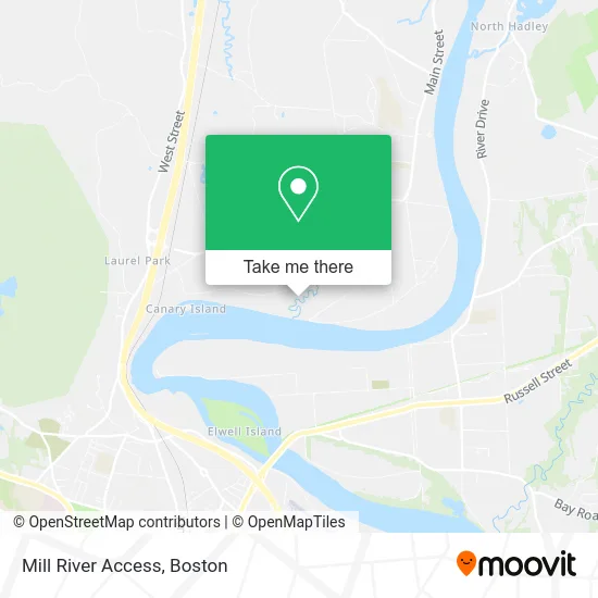 Mill River Access map