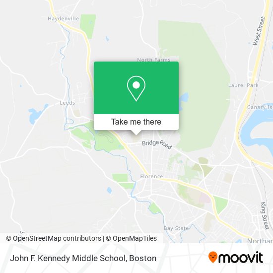 John F. Kennedy Middle School map