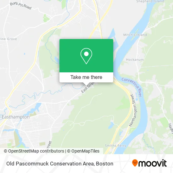 Old Pascommuck Conservation Area map