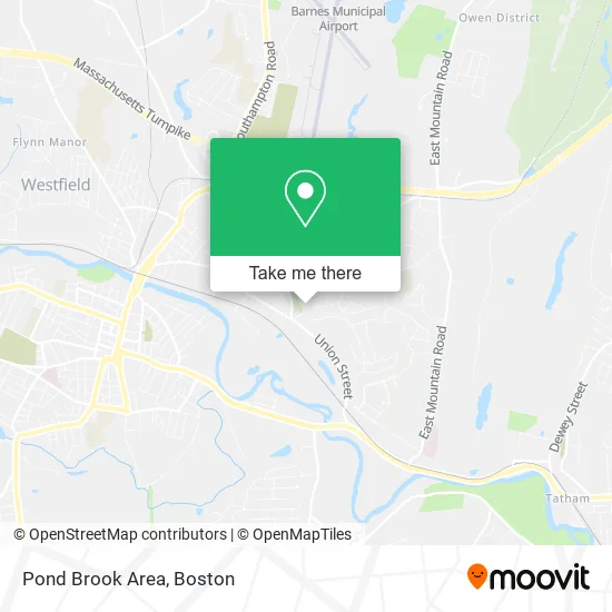 Pond Brook Area map