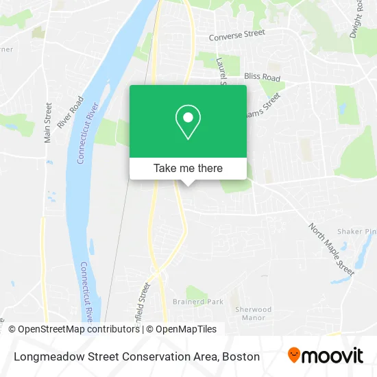 Longmeadow Street Conservation Area map